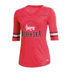 Women's Russell Nebraska Cornhuskers V-Neck